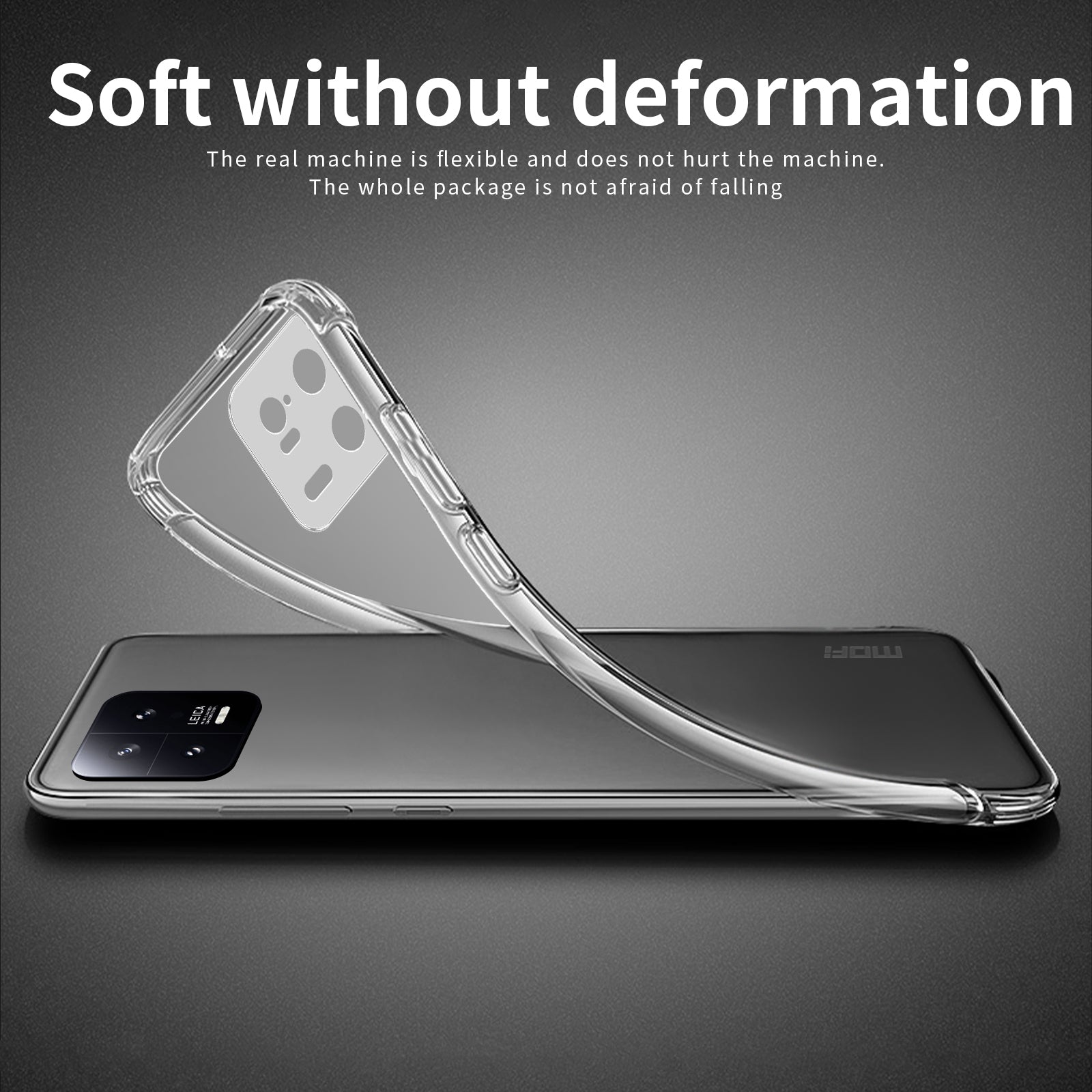 MOFI for Xiaomi 13 Pro 5G Protective Cell Phone Cover Crystal Clear Shockproof Soft TPU Case MOFI for Xiaomi 13 Pro 5G Protective Cell Phone Cover Crystal Clear Shockproof Soft TPU Case